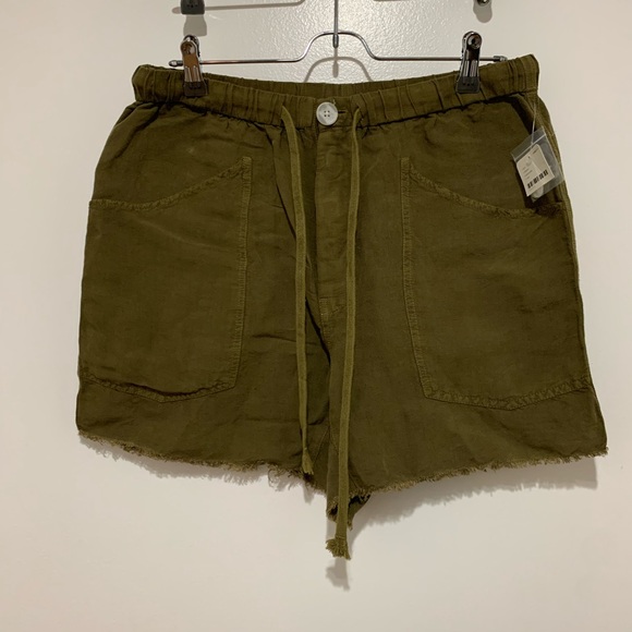 Free People Pants - NWT Free People Olive green Shorts